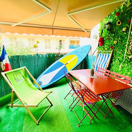 Confortable Studio A Nice Centre Cote Plage Bel Terrasse Paddle Buitenkant foto